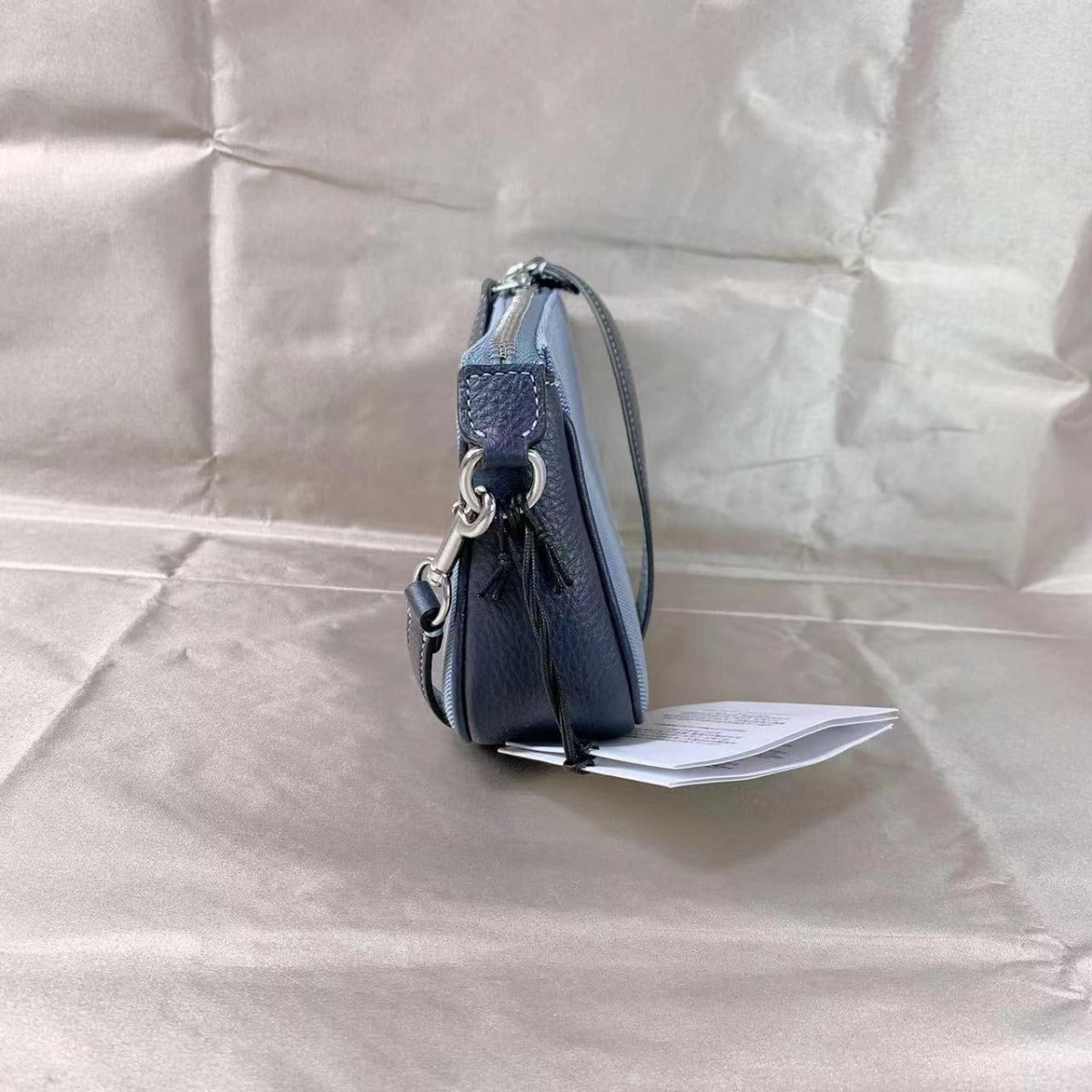 Coach C8327 Nolita 19 In Colorblock With Horse And Carriage In Marble Blue Multi Coach C8327 Nolita 19 In Colorblock With Horse And Carriage In Marble Blue Multi